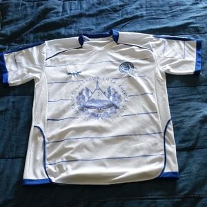 White and Blue El Salvador Jersey